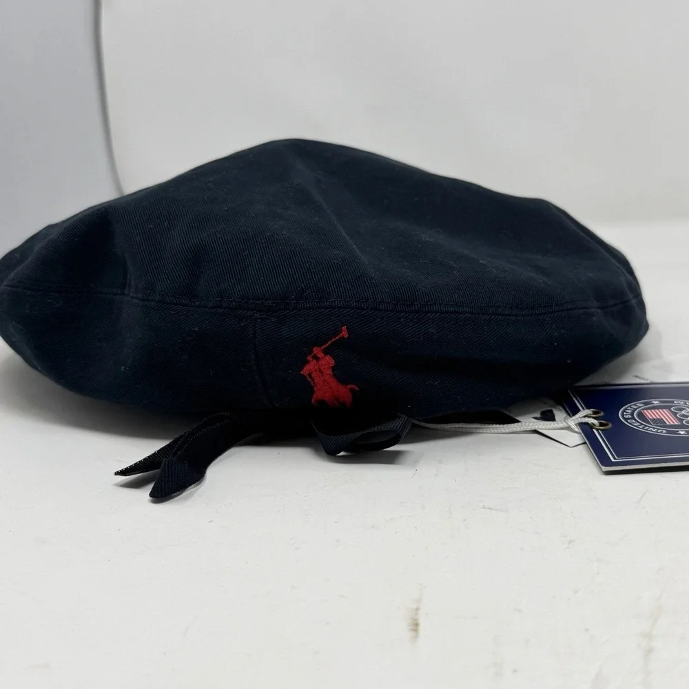 Polo Ralph Lauren Beret 2012 Olympics USA Size L Navy Blue New
